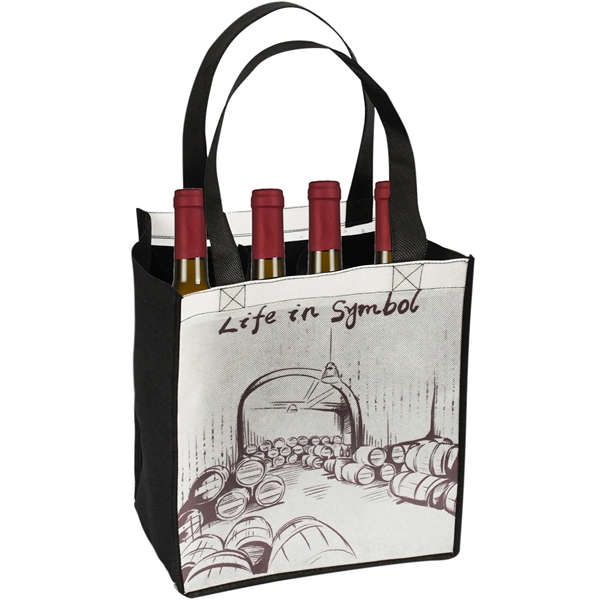 Laminated Full Color 6 Bottle Wine Tote - Laminated Full Color 6 Bottle Wine Tote - Image 0 of 0