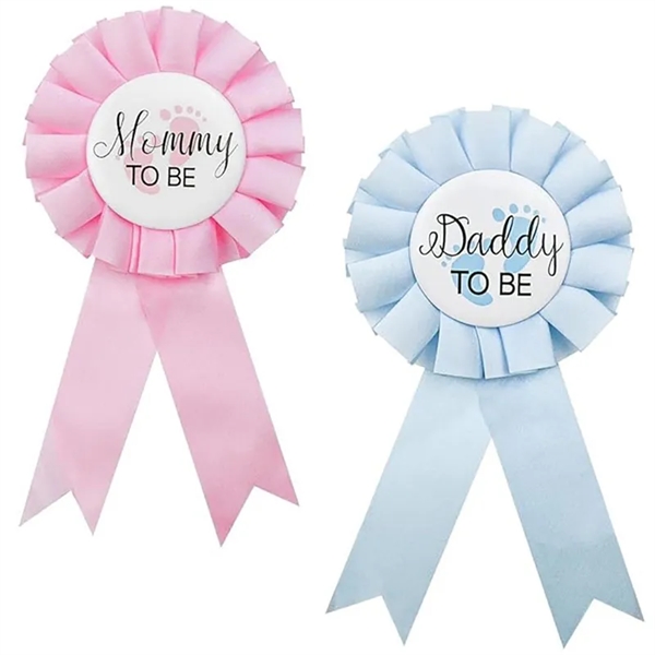 Baby Shower Decorations Badge Pin - Baby Shower Decorations Badge Pin - Image 0 of 2