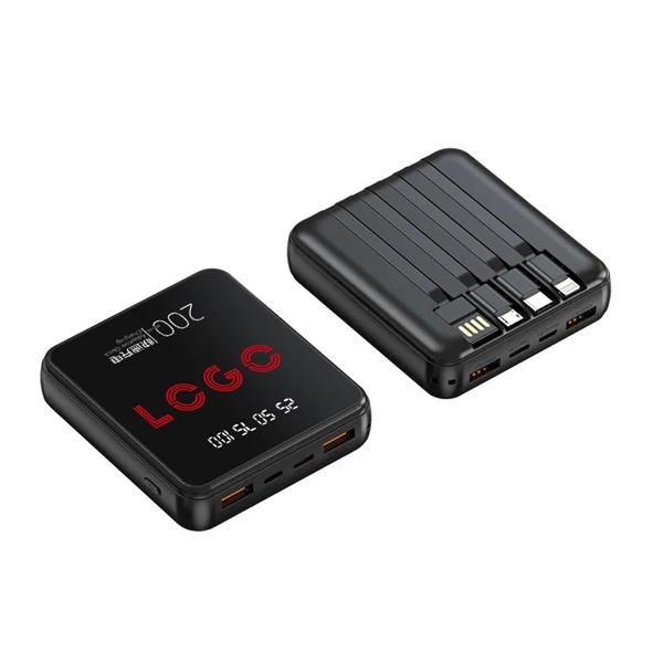 Power Bank With Cables - Power Bank With Cables - Image 1 of 3
