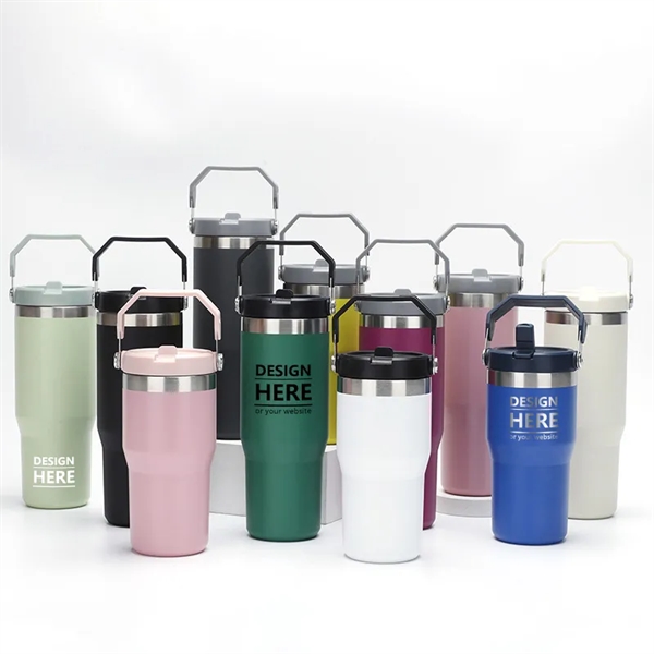 Flip Straw Insulated Tumblers - Flip Straw Insulated Tumblers - Image 1 of 12