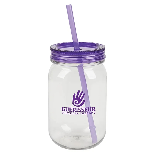 Bootlegger II 27 oz. RPET Mason Jar Tumbler - Bootlegger II 27 oz. RPET Mason Jar Tumbler - Image 5 of 8