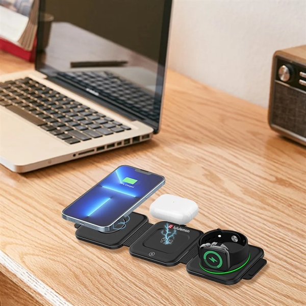 Denver 3 in 1  Magnetic Wireless Charger - Denver 3 in 1  Magnetic Wireless Charger - Image 5 of 7