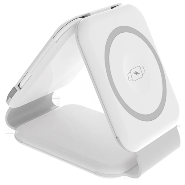 3-In-1 Wireless Charging Station Compact Cable Card - 3-In-1 Wireless Charging Station Compact Cable Card - Image 0 of 2