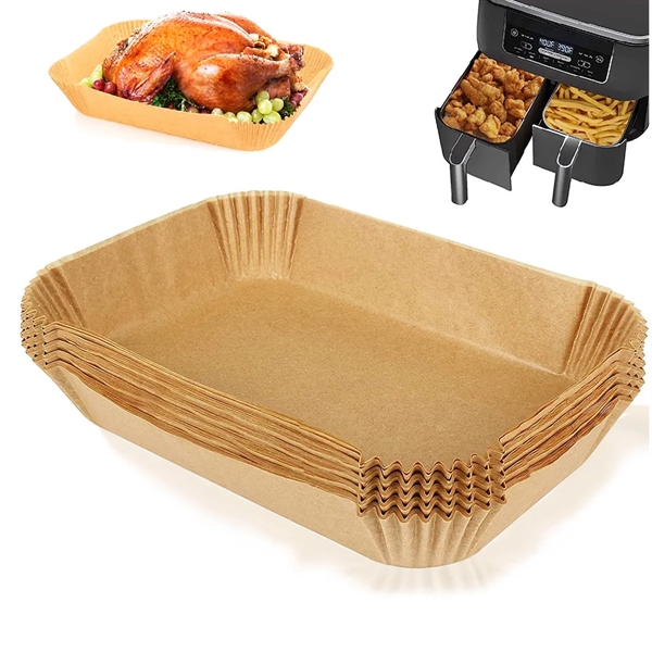 Air Fryer Liners Disposable Rectangle 100 Pcs - Air Fryer Liners Disposable Rectangle 100 Pcs - Image 0 of 2