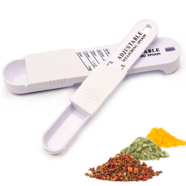 2 Pcs Adjustable Measuring Spoon Set - 2 Pcs Adjustable Measuring Spoon Set - Image 0 of 2
