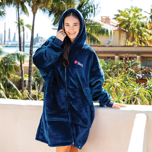 Oversized Lounge Zip Up Hoodie - Oversized Lounge Zip Up Hoodie - Image 1 of 1