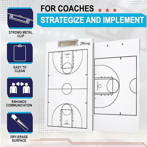 Basketball Dry Erase Coaches Clipboard - Basketball Dry Erase Coaches Clipboard - Image 1 of 2