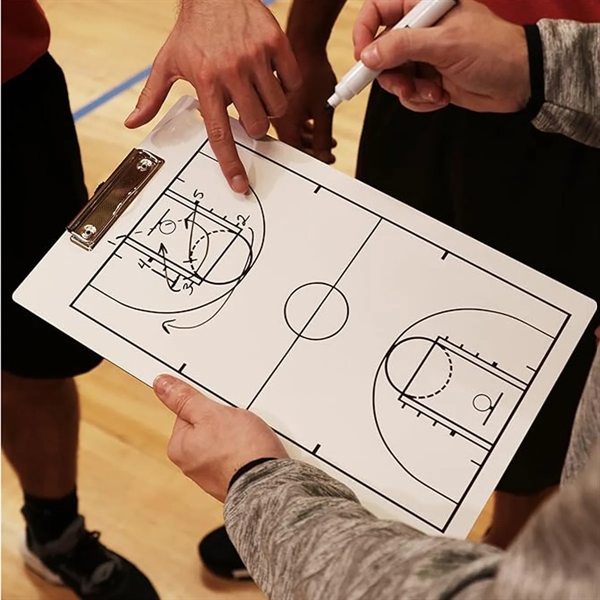 Basketball Dry Erase Coaches Clipboard - Basketball Dry Erase Coaches Clipboard - Image 2 of 2
