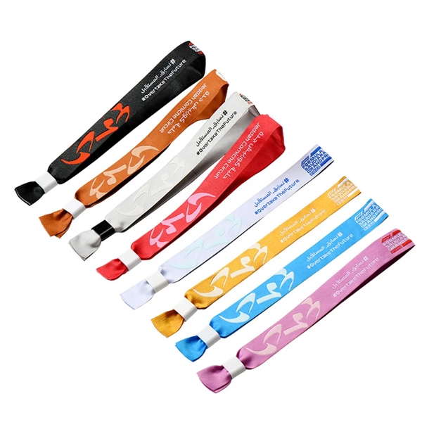 Customized Promotional Woven Fabric Wristbands - Customized Promotional Woven Fabric Wristbands - Image 1 of 2