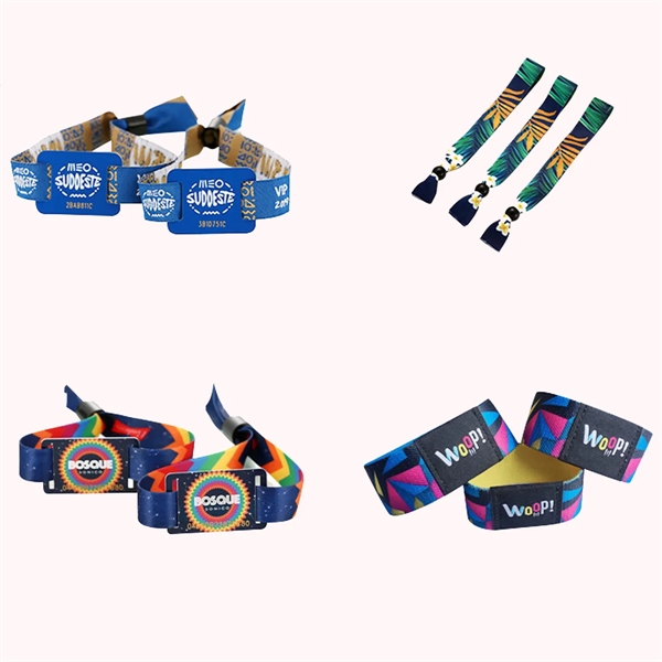 Customized Promotional Woven Fabric Wristbands - Customized Promotional Woven Fabric Wristbands - Image 2 of 2