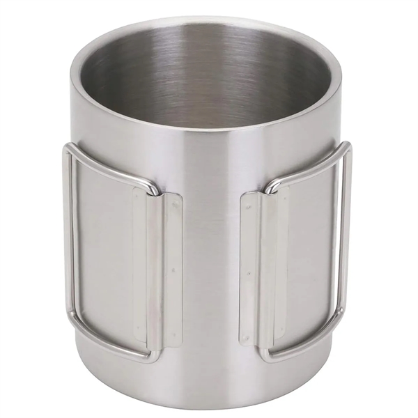 Stainless Steel Outdoors Camping Cup Foldable Handles - Stainless Steel Outdoors Camping Cup Foldable Handles - Image 2 of 2