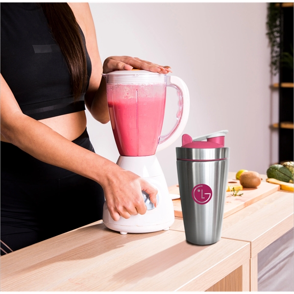 Stainless Steel Protein Shaker Bottle - Stainless Steel Protein Shaker Bottle - Image 2 of 30