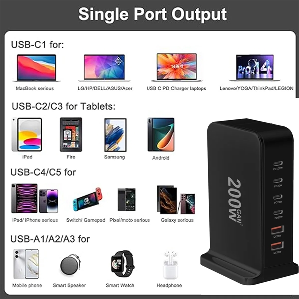 6-Port Charging Station - 6-Port Charging Station - Image 1 of 5