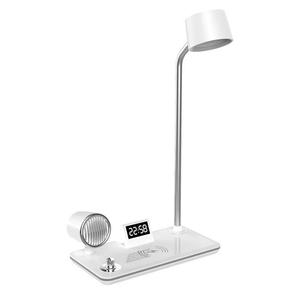 Smart Wireless Charging Desk Lamp with Bluetooth Speaker Clo - Smart Wireless Charging Desk Lamp with Bluetooth Speaker Clo - Image 6 of 6