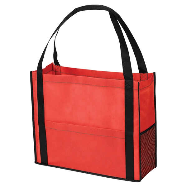 Chandler Non-Woven Mesh Tote Bag with Gusset - Chandler Non-Woven Mesh Tote Bag with Gusset - Image 3 of 11