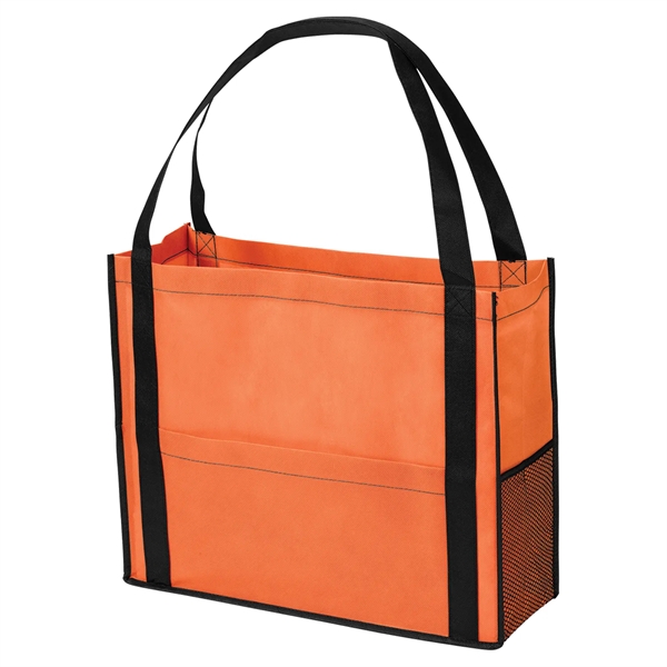 Chandler Non-Woven Mesh Tote Bag with Gusset - Chandler Non-Woven Mesh Tote Bag with Gusset - Image 7 of 11