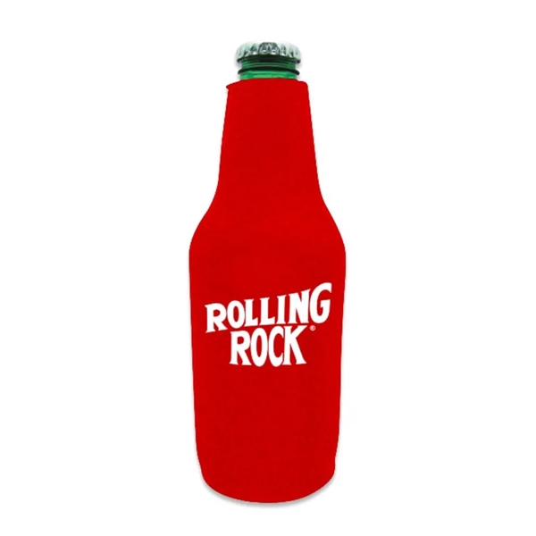Silkscreen Bottle Cooler with Zipper - Silkscreen Bottle Cooler with Zipper - Image 0 of 20