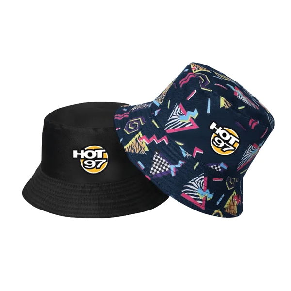 Sublimated Reversible Bucket Hat - Sublimated Reversible Bucket Hat - Image 9 of 30