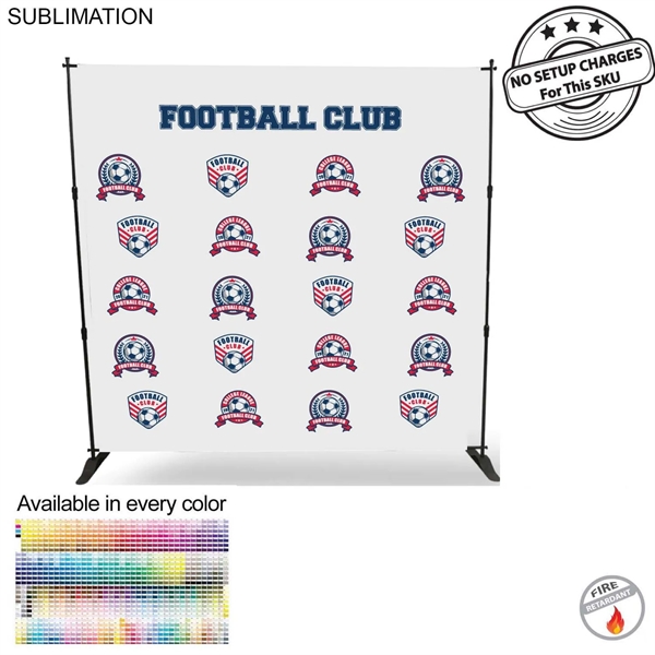 Sports Teams 8' Backdrop, Media Wall
