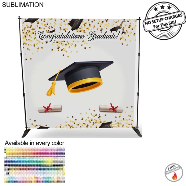 Graduation Ceremony 8' Backdrop, Media Wall