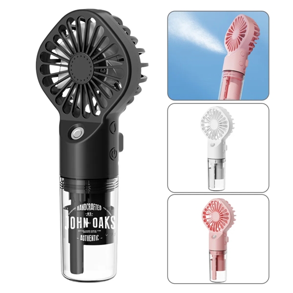 Handheld Water Spray Misting Usb Fan - Handheld Water Spray Misting Usb Fan - Image 0 of 5