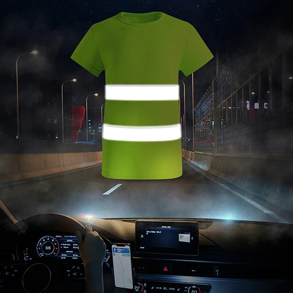 Reflective Safety Polo Short Sleeve - Reflective Safety Polo Short Sleeve - Image 3 of 4