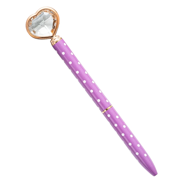 Heart Diamond Metal Pen - Heart Diamond Metal Pen - Image 5 of 6