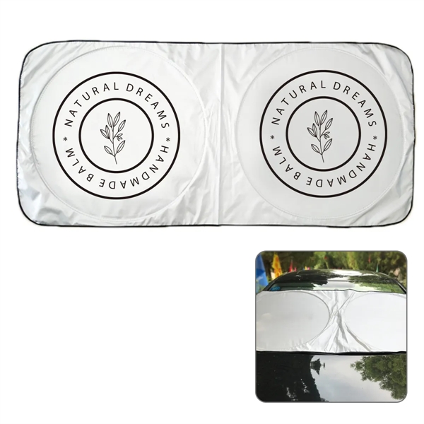 Round Foldable Reflective Sunshade - Round Foldable Reflective Sunshade - Image 0 of 2