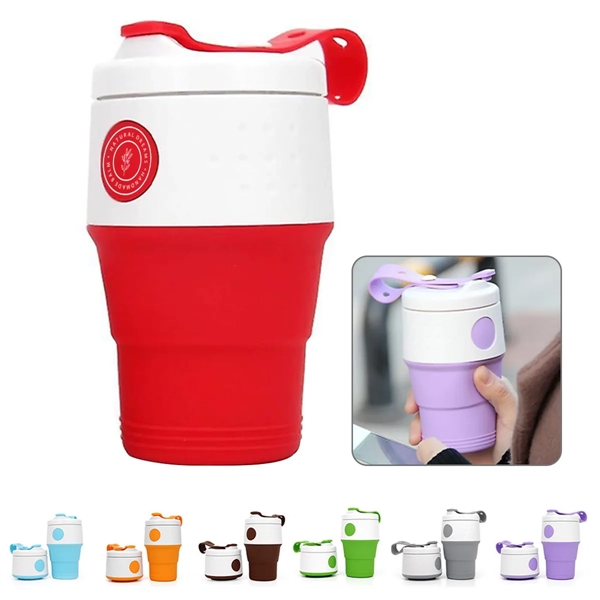 Collapsible Silicone Coffee Cup - Collapsible Silicone Coffee Cup - Image 0 of 4