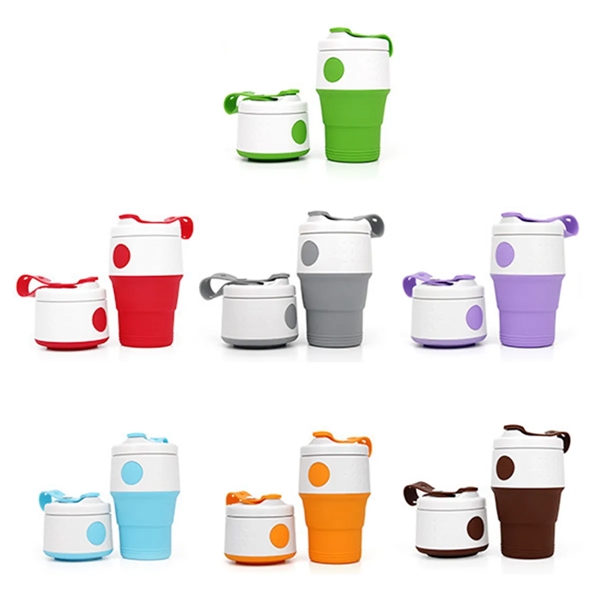 Collapsible Silicone Coffee Cup - Collapsible Silicone Coffee Cup - Image 1 of 4