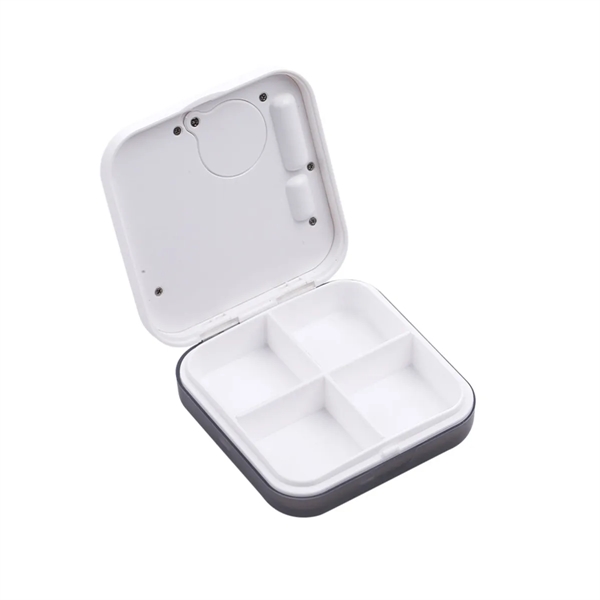 Square 4 Compartment Pill Box Timer - Square 4 Compartment Pill Box Timer - Image 2 of 2