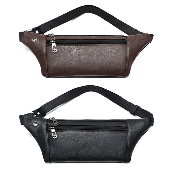 PU Earphone Hole Fanny Pack - PU Earphone Hole Fanny Pack - Image 1 of 5