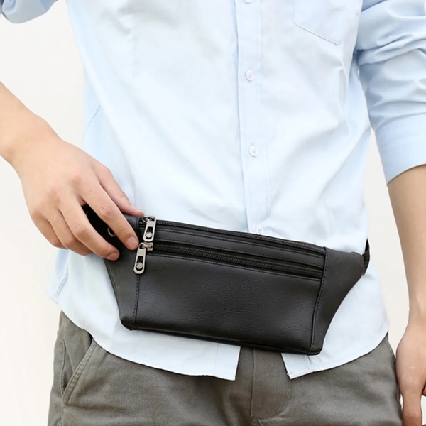 PU Earphone Hole Fanny Pack - PU Earphone Hole Fanny Pack - Image 5 of 5