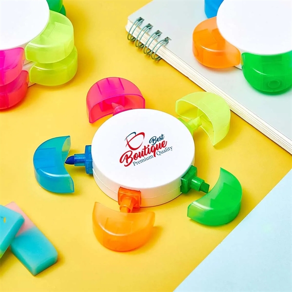 5-In-1  Flower Shape Watercolor Highlighters - 5-In-1  Flower Shape Watercolor Highlighters - Image 4 of 4
