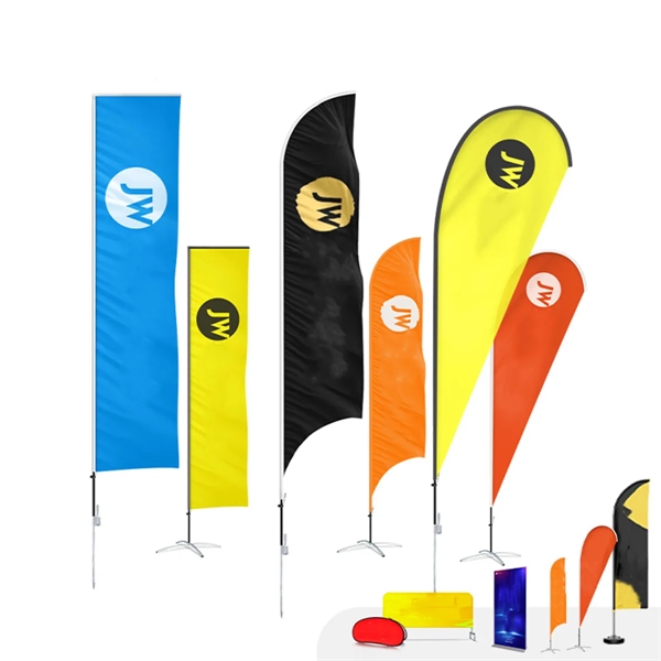 9 Ft. Double Sided Printed Feather Flag