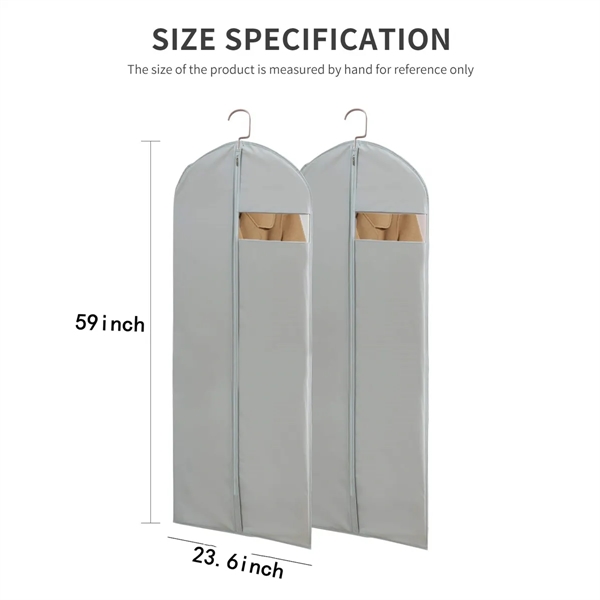 Clear Foldable Long Dress Bag for Closet Storage - Clear Foldable Long Dress Bag for Closet Storage - Image 1 of 1