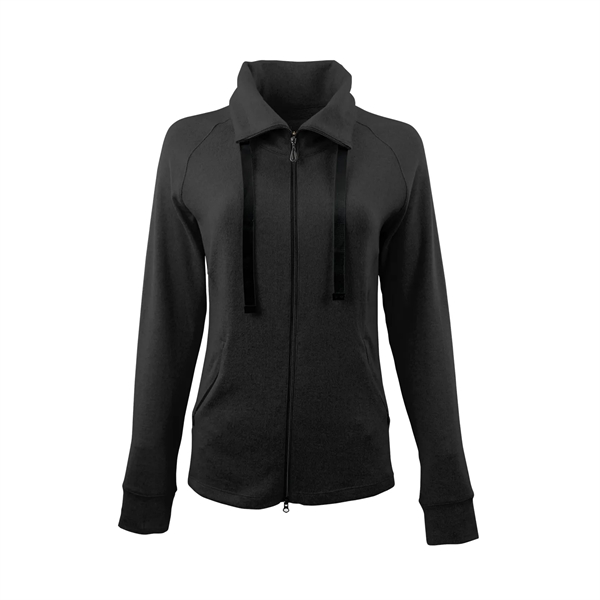 Women's Mock Neck Full Zip Jacket - Women's Mock Neck Full Zip Jacket - Image 1 of 17