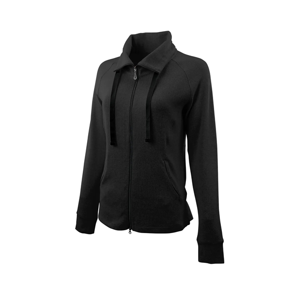Women's Mock Neck Full Zip Jacket - Women's Mock Neck Full Zip Jacket - Image 3 of 17