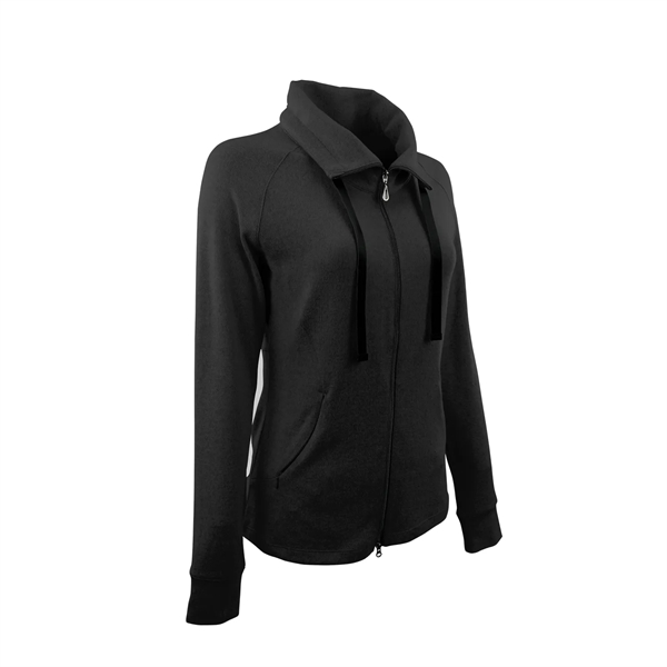 Women's Mock Neck Full Zip Jacket - Women's Mock Neck Full Zip Jacket - Image 4 of 17