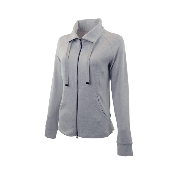 Women's Mock Neck Full Zip Jacket - Women's Mock Neck Full Zip Jacket - Image 9 of 17