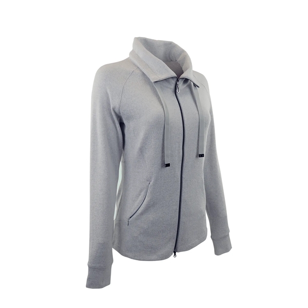 Women's Mock Neck Full Zip Jacket - Women's Mock Neck Full Zip Jacket - Image 10 of 17