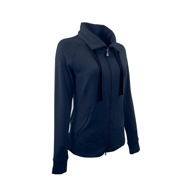 Women's Mock Neck Full Zip Jacket - Women's Mock Neck Full Zip Jacket - Image 16 of 17
