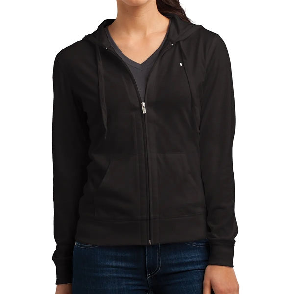 District® Juniors' Jersey Full-Zip Hoodie