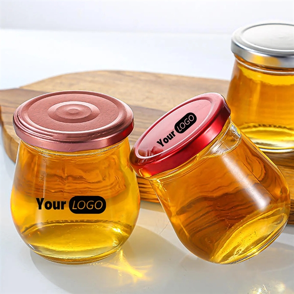 5 oz Food Grade Empty Clear Glass Honey Jar Candy Bottle - 5 oz Food Grade Empty Clear Glass Honey Jar Candy Bottle - Image 0 of 5