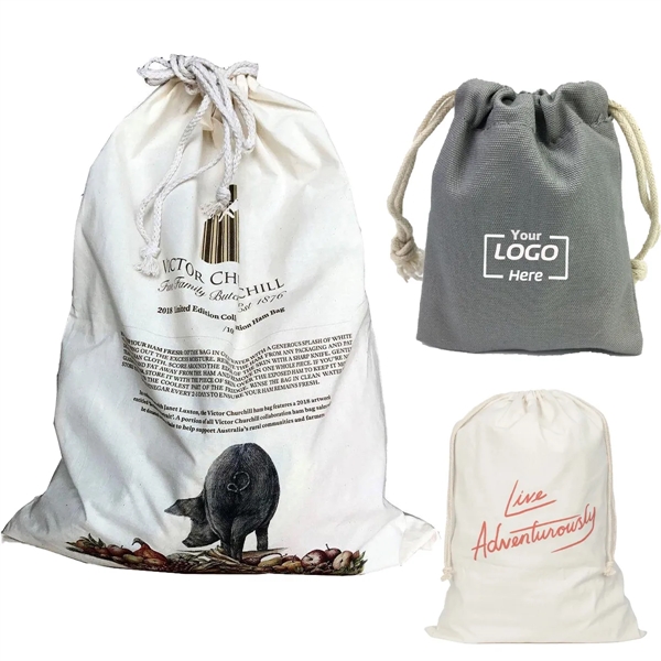 Organic Cotton Drawstring Eco-Friendly Shopping Bag - Organic Cotton Drawstring Eco-Friendly Shopping Bag - Image 0 of 0