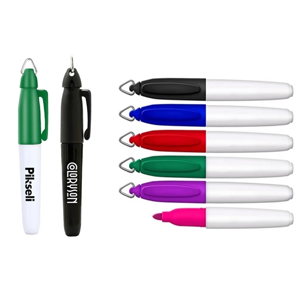 Mini Sharp Mark® Fine Tip Permanent Marker w/Key Ring Cap - Mini Sharp Mark® Fine Tip Permanent Marker w/Key Ring Cap - Image 0 of 16