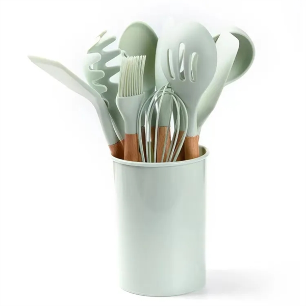 12 Pcs Silicone Cooking Utensils Set - 12 Pcs Silicone Cooking Utensils Set - Image 0 of 4
