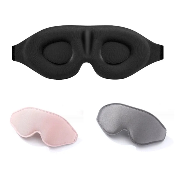 Sleep Eye Mask 3D Contoured Cup Sleeping Blindfold Concave - Sleep Eye Mask 3D Contoured Cup Sleeping Blindfold Concave - Image 0 of 3