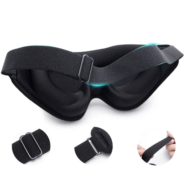 Sleep Eye Mask 3D Contoured Cup Sleeping Blindfold Concave - Sleep Eye Mask 3D Contoured Cup Sleeping Blindfold Concave - Image 1 of 3