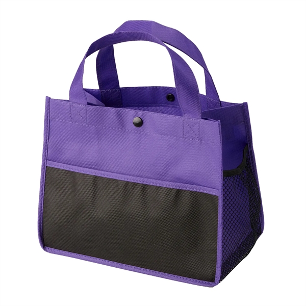 Mini Snap Non-Woven Lunch Tote Bag - Mini Snap Non-Woven Lunch Tote Bag - Image 9 of 13